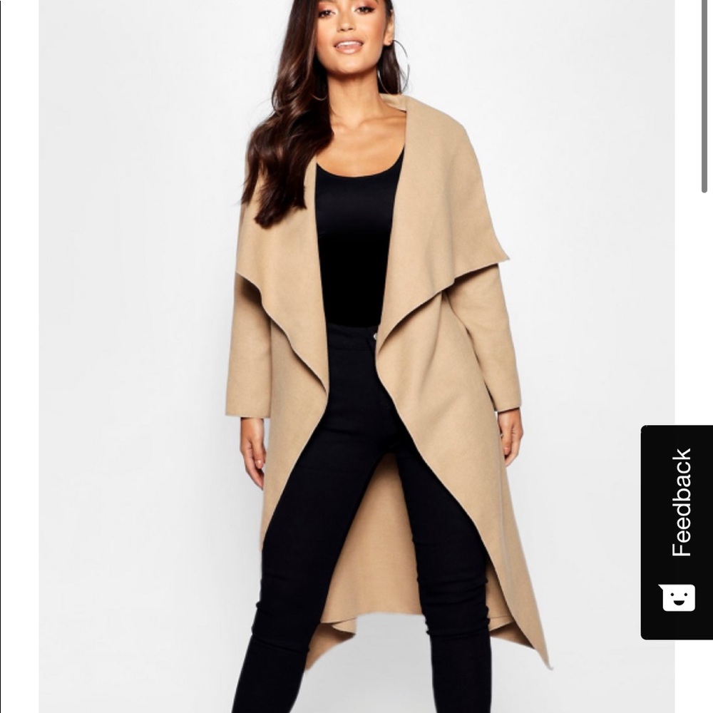 Water fall shawl coat